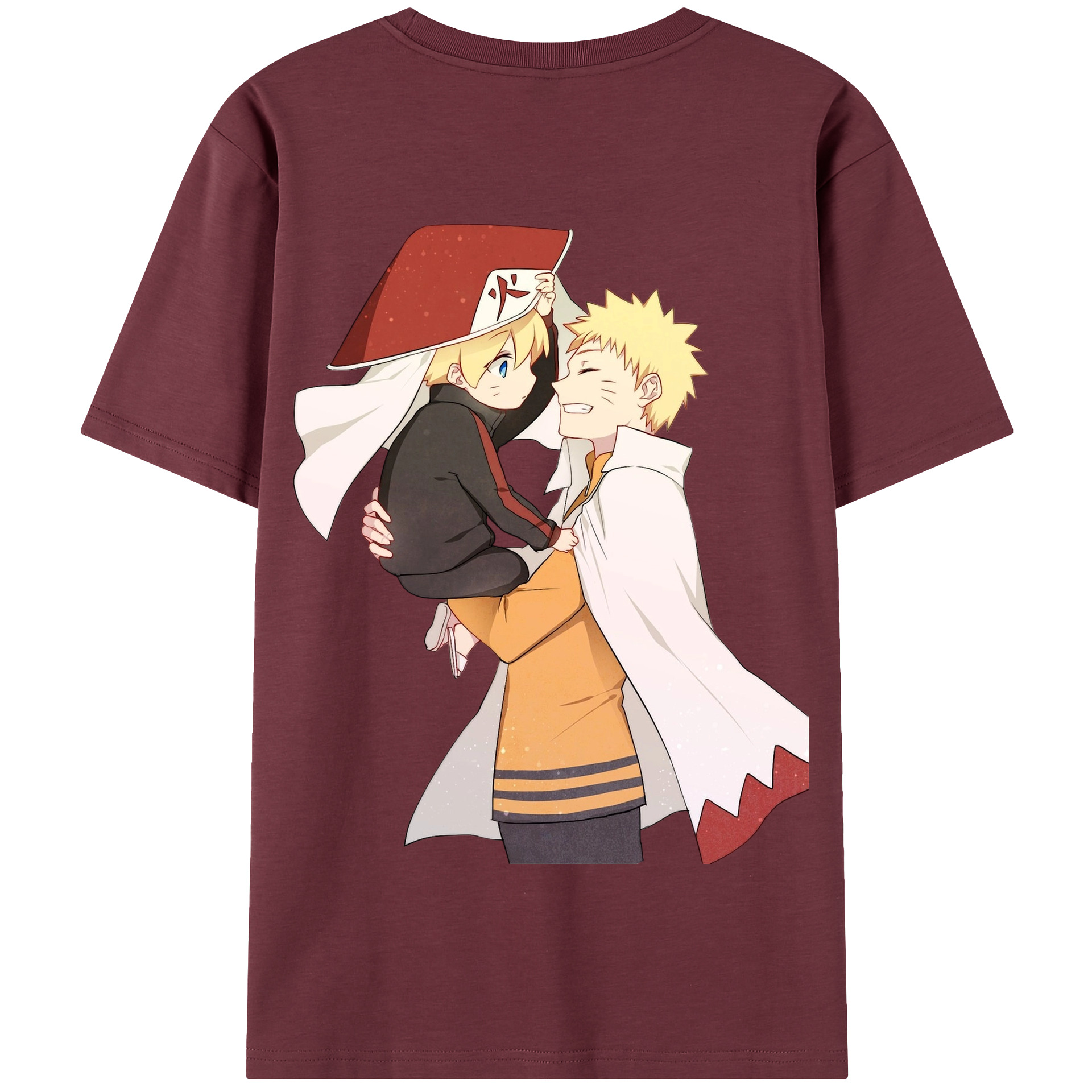 （画像用） NARUTO -ナルト- うずまき ナルト Uzumaki Naruto 綿100％半袖Tシャツ（背面プリント）